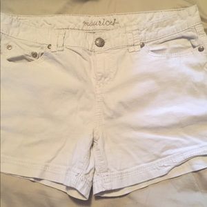 Maurice’s White Shorts